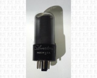 Silvertone 6v6gt 6v6 Vacuum Tube Made In Usa Good White Label