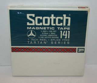 141 Scotch 3m Magnetic Recording Tape For Reel To Reel 7 " 1200 