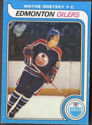 Wayne Gretzky 1979 - 80 Topps Hockey 18 Rookie Rc Ex,  Edmonton Oilers Goat