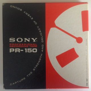 Sony Pr - 150 1/4 " X 1800 Feet Professional Recording Tape 7 " Reel To Reel
