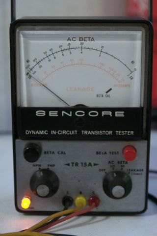 Sencore Tr 15a Dynamic In - Circuit Transistor Tester