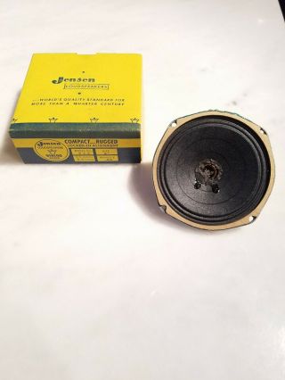 Nos Vintage Jensen Viking Series Speaker 5 " Round Loud 5j6 Usa Rod