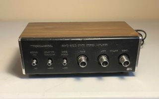 Vintage Realistic Solid State Stereo Amplifier Sa - 10 31 - 1982b Sim Walnut Grain