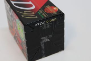 5 TDK D90 Blank Cassette Tapes Normal Bias Type I 3