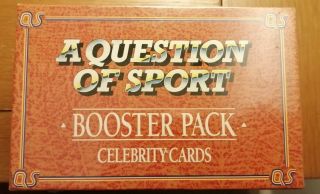 A Question Of Sport Booster Pack Celebrity Cards Inc.  Rare Mike Tyson Rookie Card