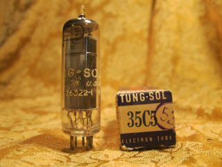 Vintage Single Nos Nib Tung - Sol 35c5 Vacuum Tube Bitmatic