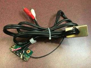 Pioneer Pl - 530 Turntable Parts - Rca & Ground Leads W/ Circuit Board & Mount
