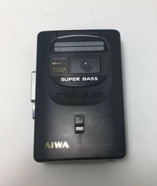 Vintage Aiwa Hs - T100a Stereo Radio Cassette Player