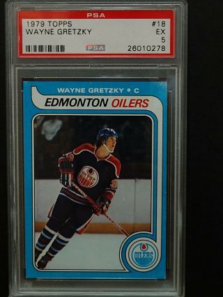 1979 Topps Wayne Gretzky 18 Hockey Card Psa 5
