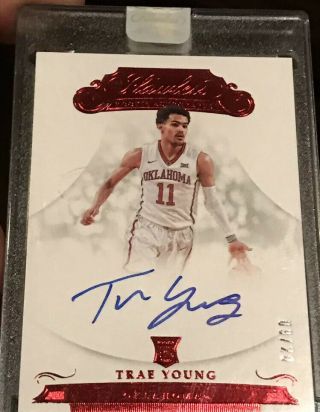 TRAE YOUNG 2018 FLAWLESS RC AUTO ROOKIE AUTOGRAPH - 9/20 - SOONERS 2