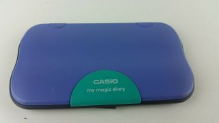 Vintage Casio My Magic Diary Jd - 5000 Blue Green Or