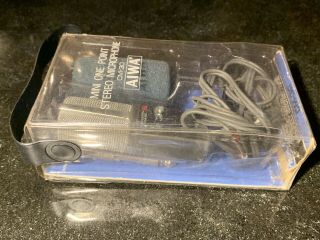 Vintage AIWA CM - 30 Mini Stereo Microphone Sony Walkman Recorder 2