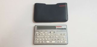 Franklin Electronic Crosswords Puzzle Solver,  Words From Merriam - Webster Pre - Own