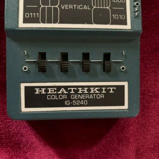HEATHKIT Television TV Color Generator IG - 5240 - 3