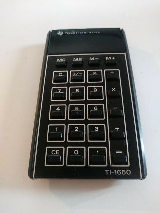 Texas Instruments Ti - 1650 Vintage Calculator - Parts Only - Not - No Cord