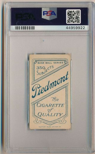 NAP LAJOIE 1909 - 11 T206 Piedmont 350 Tobacco PORTRAIT PSA 1 CLEVELAND NAPS HOF 2