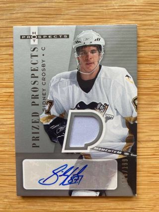 2005 - 06 Fleer Hot Prospects Sidney Crosby 276 Rookie Patch Autograph /199