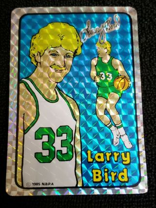 1985 Prism/jewel Stickers Larry Bird