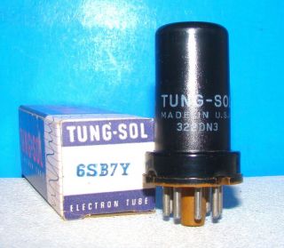 6sb7y Nos Radio Tung - Sol Metal Vintage Amplifier Vacuum Tube Valve 6sb7