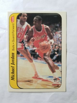 1986 - 1987 Fleer Stickers Michael Jordan Rookie Card Cond