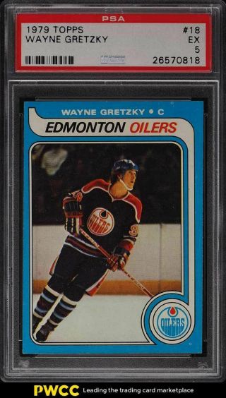 1979 Topps Hockey Wayne Gretzky Rookie Rc 18 Psa 5 Ex