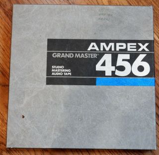 Ampex 456 Grand Master Studio 1/4 " Mastering Audio Tape (10.  5 " Metal Reel) 2500 