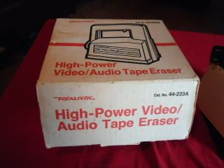 Realistic 44 - 233a High - Power Video/audio Tape Eraser
