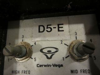 Cerwin Vega D - 5E D - 5 Speaker Crossover Parts Only Terminal Vintage 2