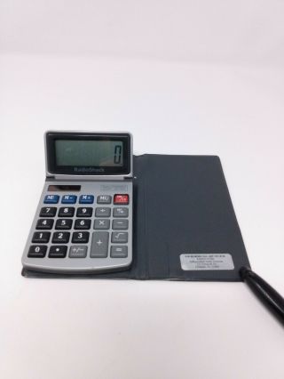 Radio Shack Vintage Calculator Dual Powered Solar Battery Ec - 234 Flip