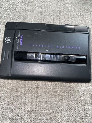 Vintage Ge Vsp Portable Cassette Recorder Player 3 - 5363a