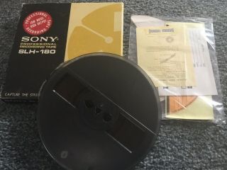 Sony Slh - 180 Reel To Reel 1/4” Recording Tape 7” 1800’ With Inserts James Gang