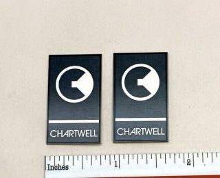 Chartwell Ls 3/5a Speaker Grill Badge Logo Silver Custom Made Aluminum Rogers