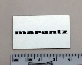Marantz 6300 Turntable Dust Cover Badge Logo Silver Aluminum
