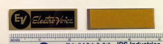 EV Electro - Voice ElectroVoice Speaker Badge Logo Emblem PAIR GOLD 3