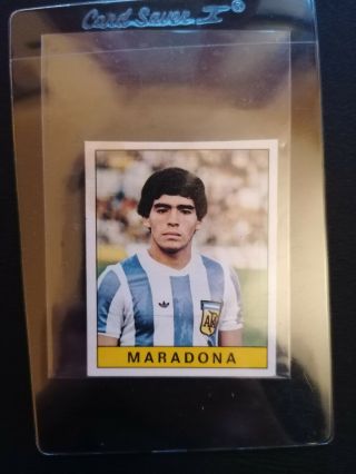 Soccer Sticker Panini Maradona Calciatori 1979 Rookie Rare,  Good Conditions