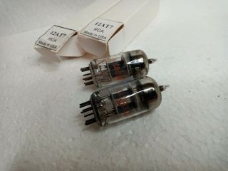 RCA 12AT7 valves pair for tube amplifier preamp closely matched 2