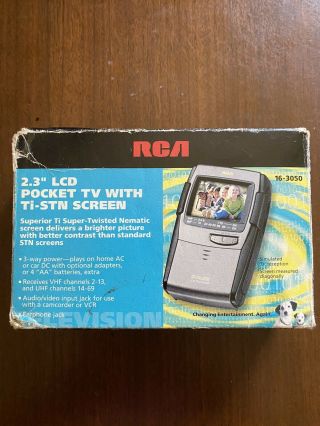 Rca 2.  3 " Pocket Lcd Color Tv,  16 - 3050