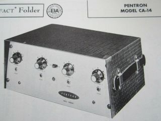 Pentron Ca - 14 Audio Mixer Photofact