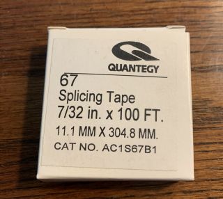 Reel To Reel Quantegy 1/4 " Splicing Tape 7/32” X 100ft 11.  1mm X 304.  8mm 67