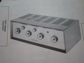 Lafayette La - 45 Amp Amplifier Photofact