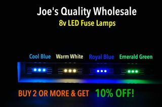 Buy (4) Get (4) 8v Led Lamp - 7070 - 8080 - 9090 - Db - 5000x - 890db - Sansui Dial Bulbs