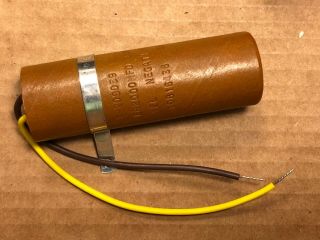 Nos Vintage Syncro 2000 Uf 35v Paper Capacitor Radial Tube Amp Cap 1964