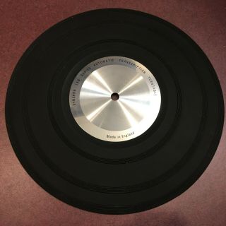 Garrard Turntable Parts - Rubber Mat W/ Metal Trim Disc (11 - 1/4 " Dia. )