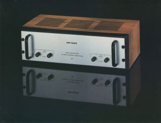 Audio Research D - 100a Power Amplifier Brochure