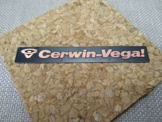 (1) Cerwin - Vega Speaker Grill Badge Logo / At - 15,  At - 12,  At - 10,  At - 8 // 2 Avail.