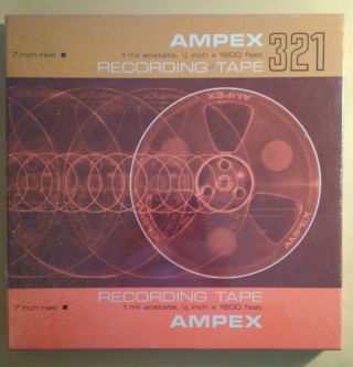 Ampex 321 Reel To Reel 1mil Acetate 1/4 In X 1800ft