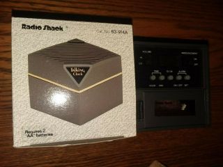 Vintage Radio Shack Talking Clock Appears W Booklet