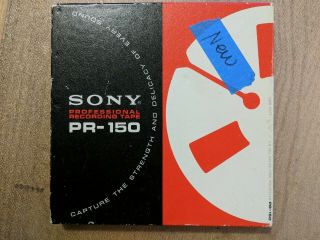 Sony Pr - 150 1/4 " X 1800 Ft Professional Recording Tape 7 " R2r - Open Box