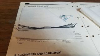 Sansui Qrx 7500 Tuner Braided Dial Cord With Instructions To Install It.