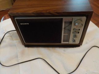 Vintage Sony Am/fm Table Radio.  Model.  Icf - 9740w